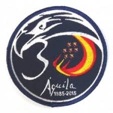 Escudo bordado Patrulla Águila XXX (30) Aniversario azul